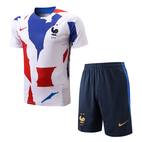 Camiseta Entrenamiento Francia Conjunto Completo 2022/23 Azul Rojo